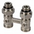  Узел нижнего подключения радиатора G3/4"НР ЕК-G3/4"НГ ЕК + ниппели 3/4-1/2 USYSTEMS