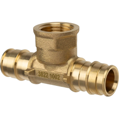 Тройник с внутренней резьбой латунный для труб PE-Xa 16-Rp1/2"ВР-16, тип 1 USYSTEMS