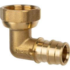 Угольник с накидной гайкой латунный для труб PE-Xa 16-G1/2"НГ, тип 1 USYSTEMS