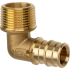 Угольник с наружной резьбой латунный для труб PE-Xa 16-R1/2"НР, тип 1 USYSTEMS