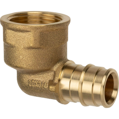 Угольник с внутренней резьбой латунный для труб PE-Xa 16-Rp1/2"ВР, тип 1 USYSTEMS