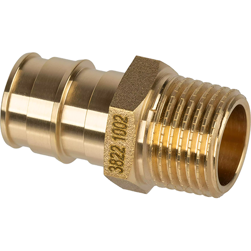 Штуцер с наружной резьбой латунный для труб PE-Xa 16-R3/4"НР, тип 1 USYSTEMS 
