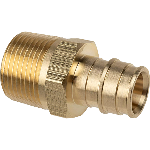 Штуцер с наружной резьбой латунный для труб PE-Xa 20-R3/4"НР, тип 2 USYSTEMS