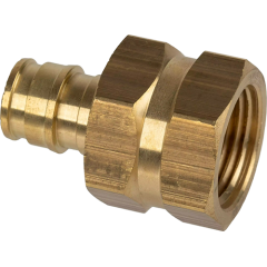 Штуцер с внутренней резьбой латунный для труб PE-Xa 16-G1/2"ВР, тип 2 USYSTEMS