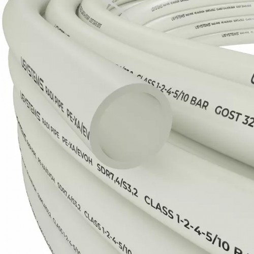 Труба Radi Pipe белая PN6 16x2,0 бухта 240м USYSTEMS